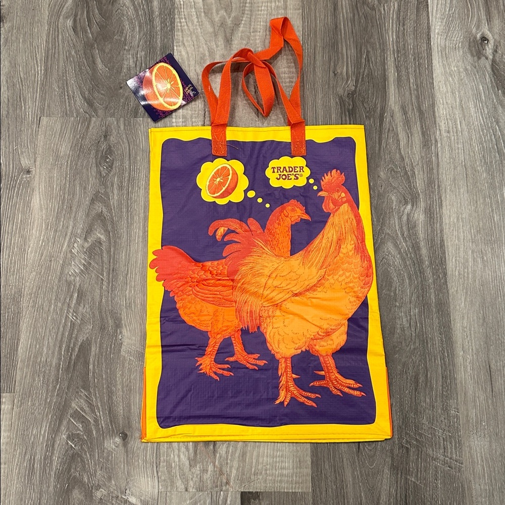 Trader Joe's Mandarin Orange Chicken Reusable Bag Rare Collectible